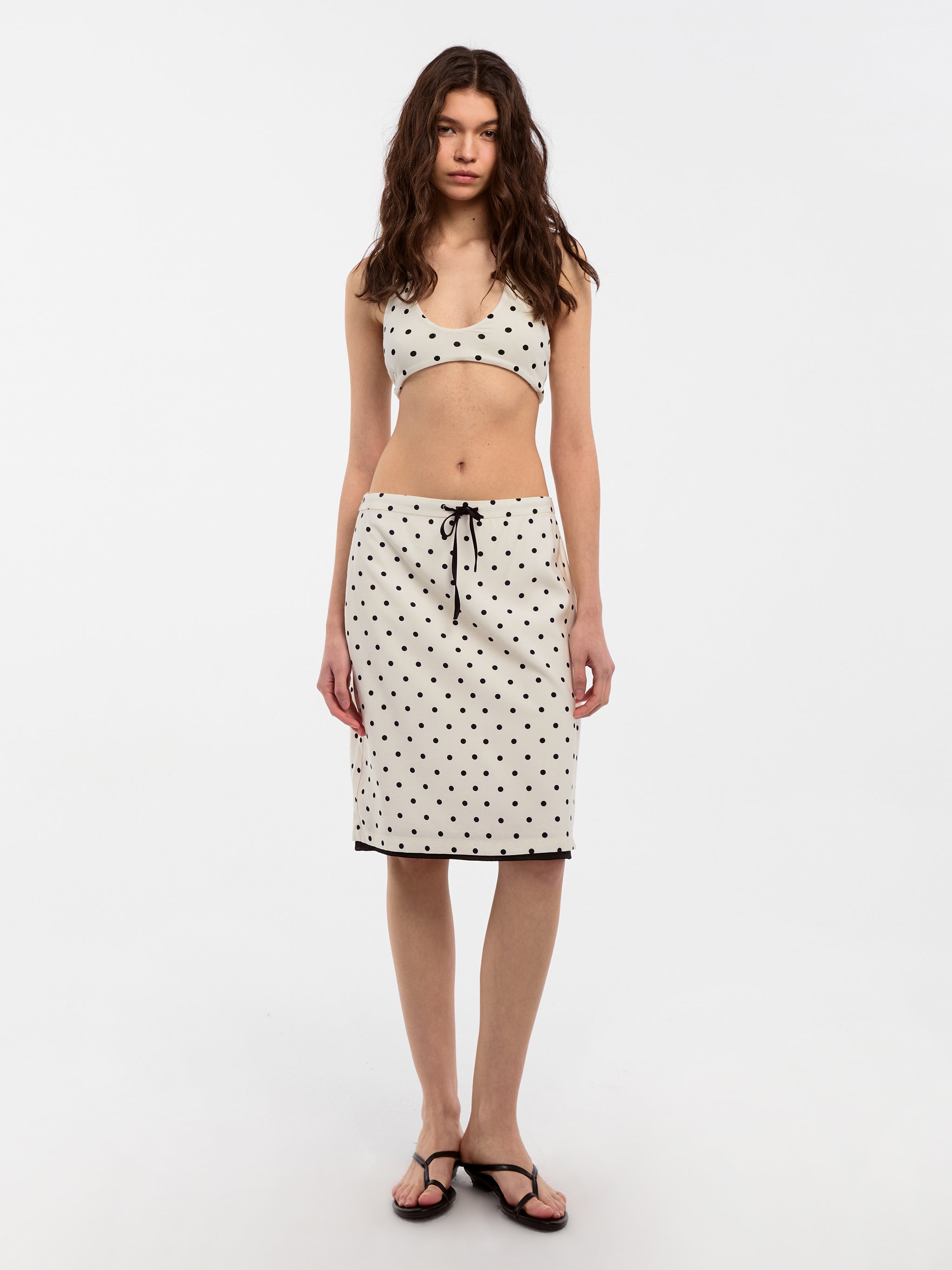 CUBIC Polka Dot Halter Neck Strap-2