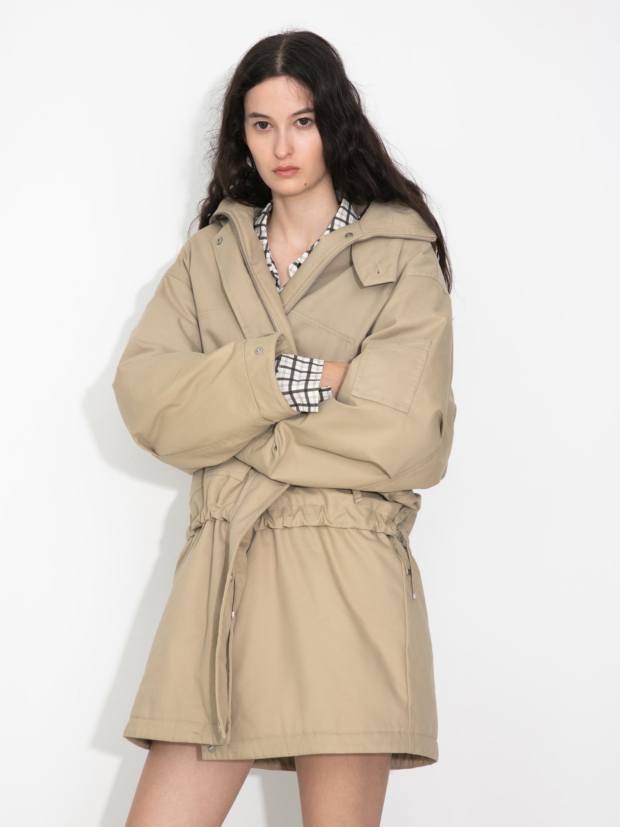 Oversized Parka-Style Utility Down Coat-2