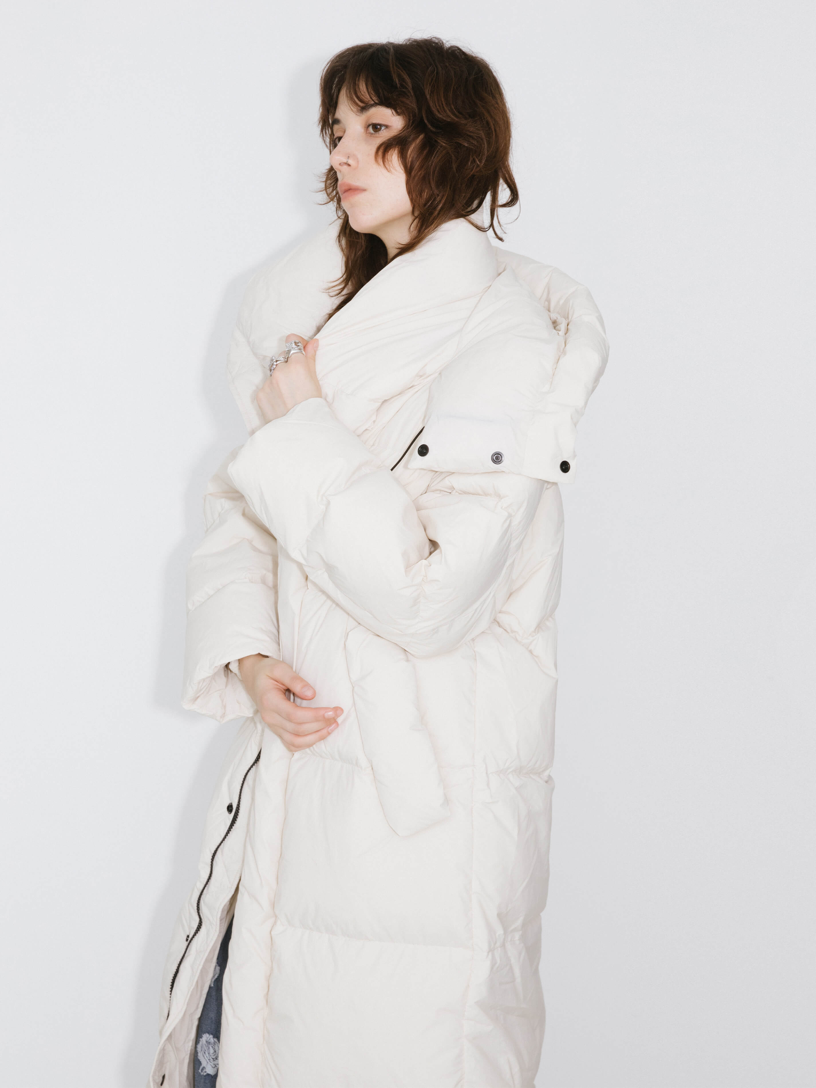 Long A-line Down Coat-2
