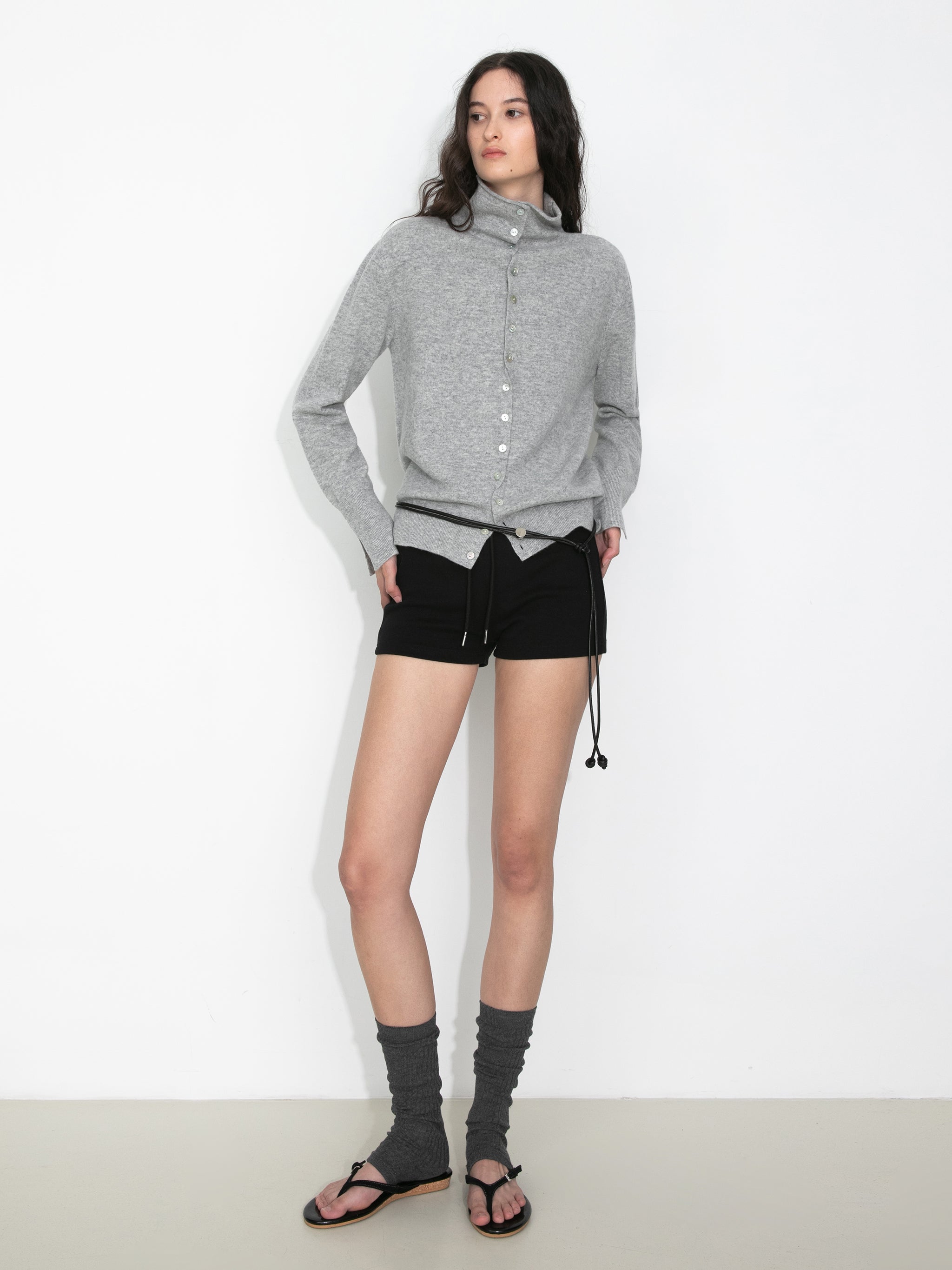 Relaxed Knit Cardigan Jacket in 100% Wool-2