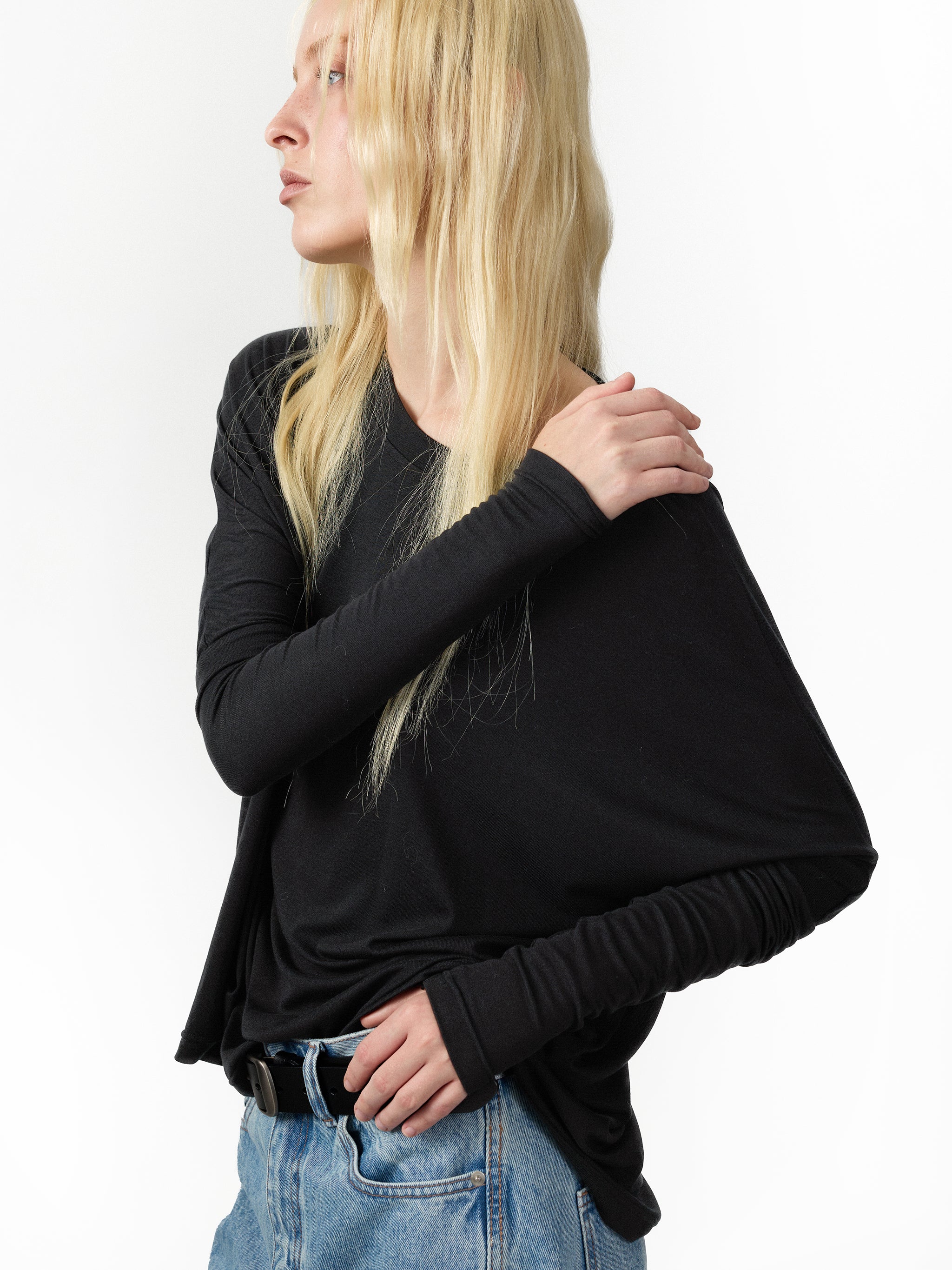 CUBIC Batwing Sleeve Long Sleeve Top-2
