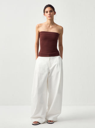 Sculpted Textured Fitted Knit Top