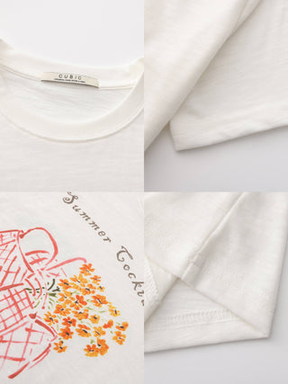 Printed Casual Short-Sleeve Top