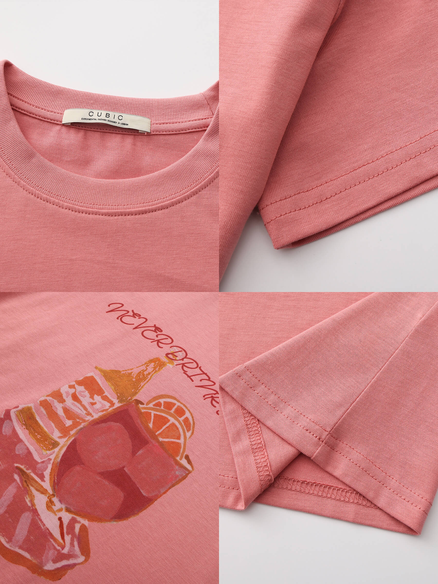 Printed Casual Short-Sleeve Top-40