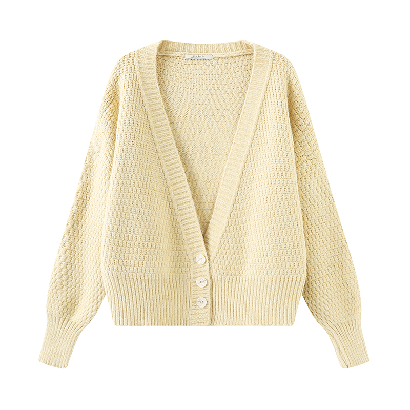 Super Low V-neck Knit Cardigan-2