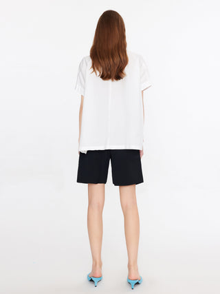 Oversized Asymmetrical White Shirt