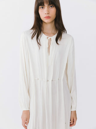 Tiered Long Sleeve A-line Dress