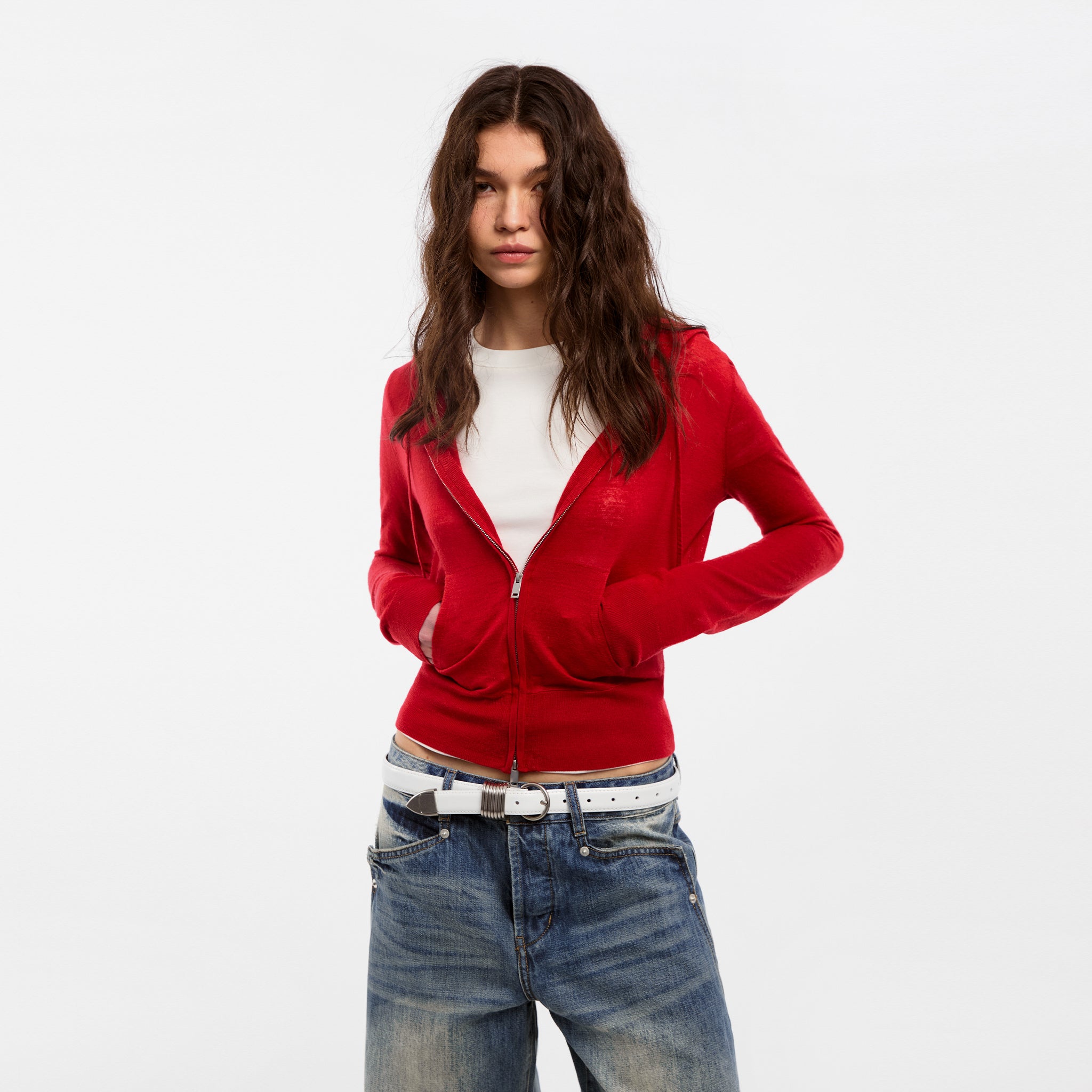 CUBIC Wool Zip-Up Hoodie-3