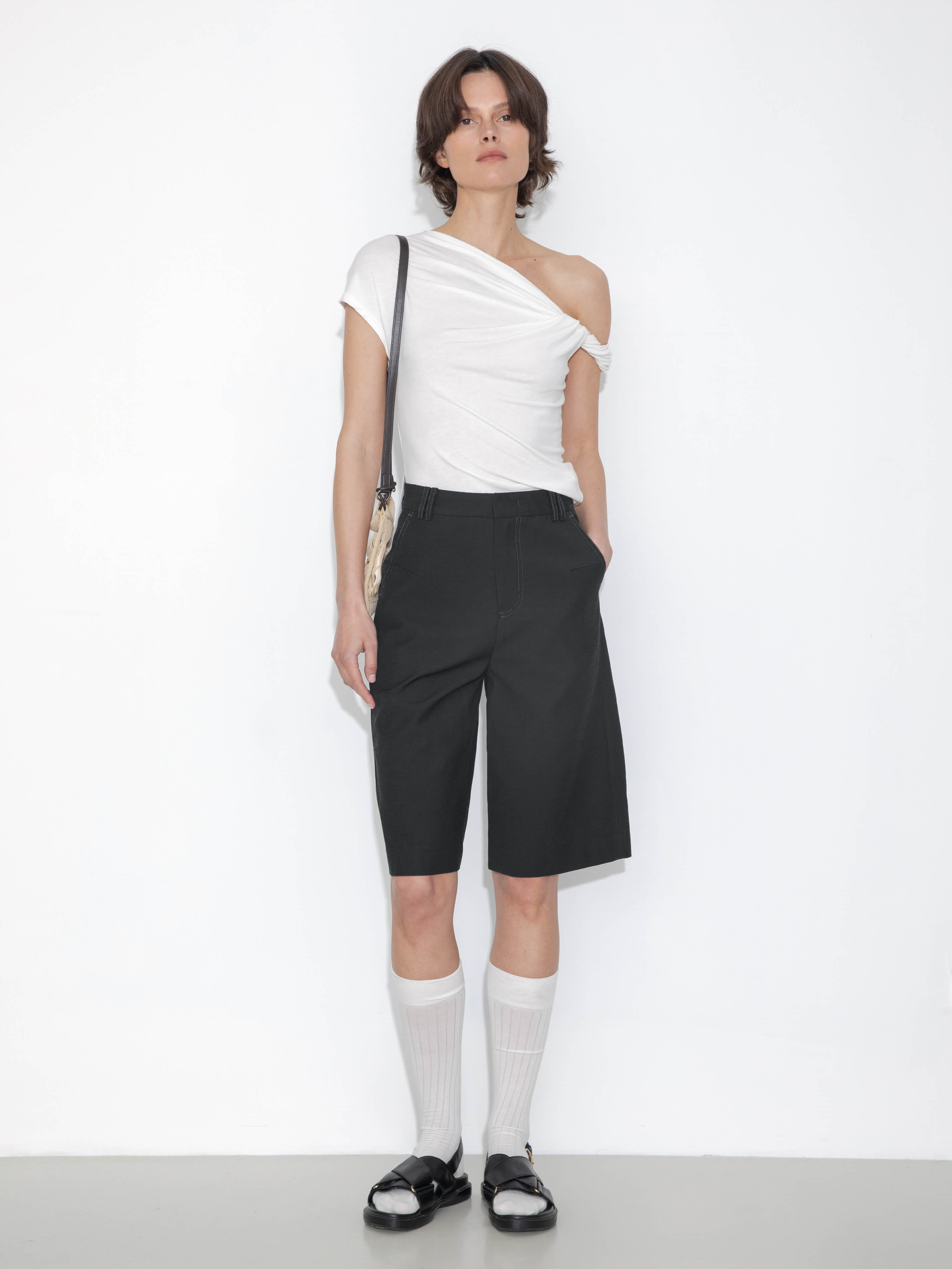 Slim-Fit One-Shoulder T-Shirt-3