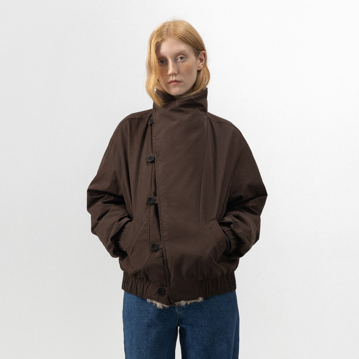 CUBIC Oversized Faux-Fur Collar Down Jacket-3