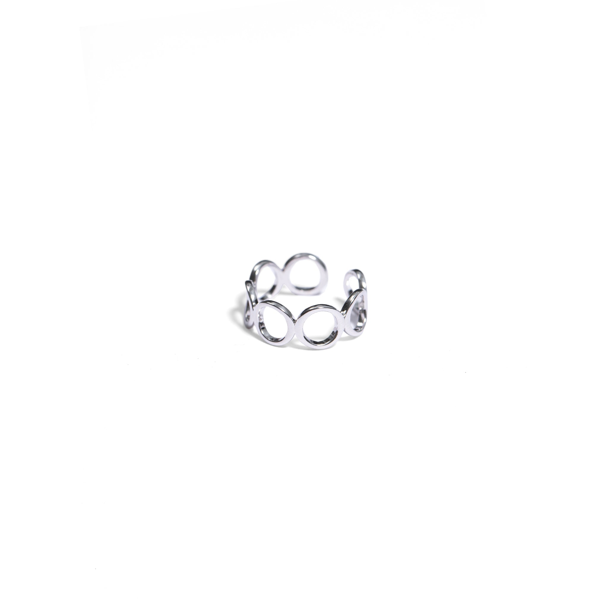 Minimalist Open Circle Ring-3