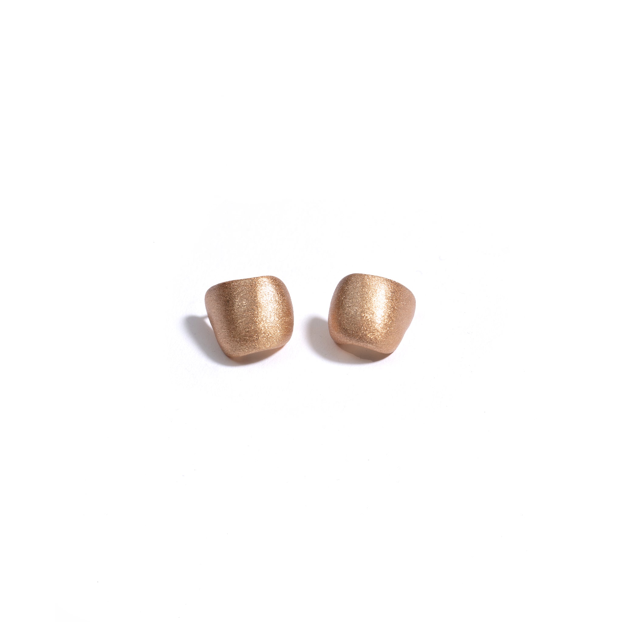 Brushed Matte Half-Hoop Earrings-3