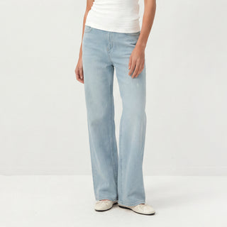 CUBIC High-Rise Straight-Leg Jeans