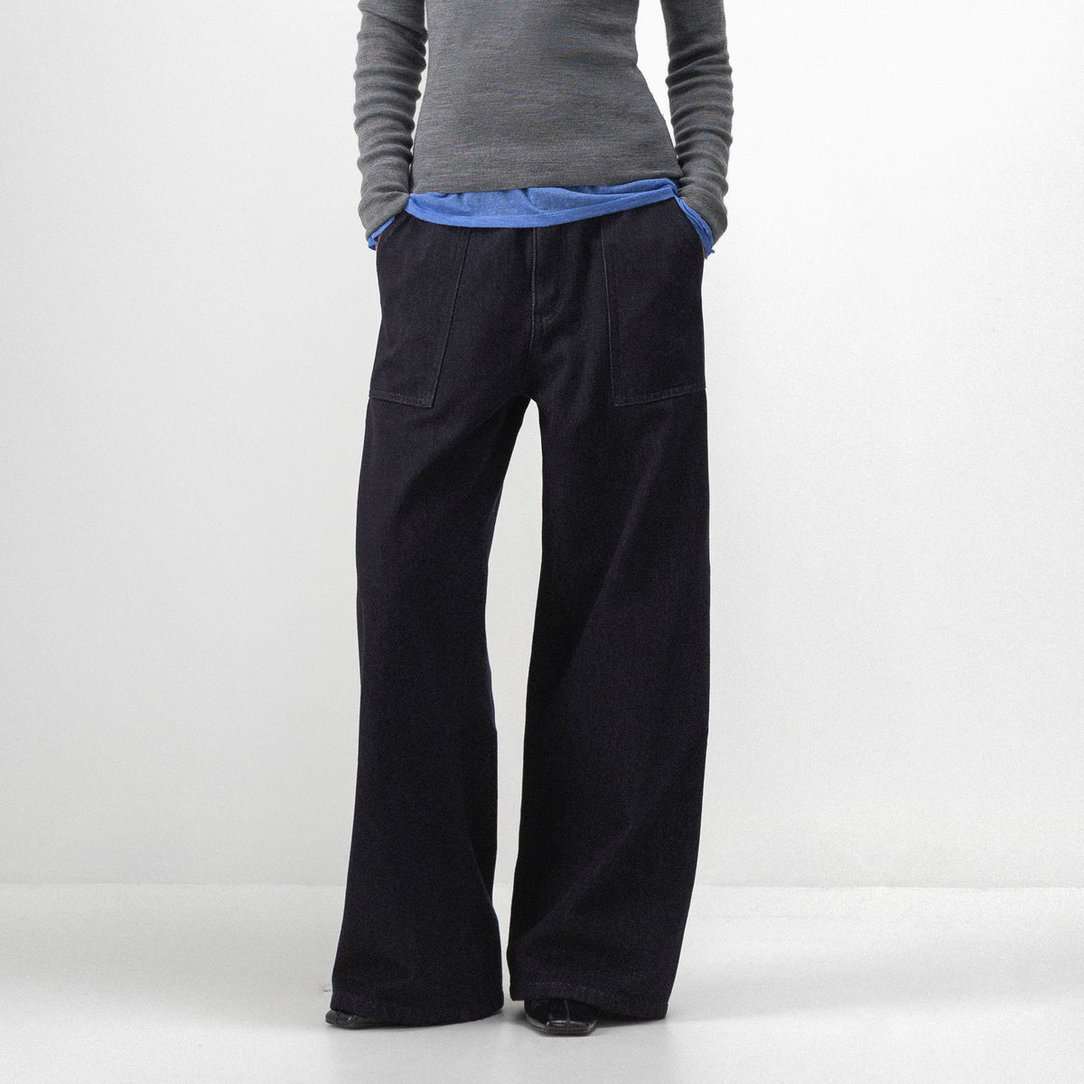 CUBIC Brushed-Lined Relaxed Straight-Leg Jeans-3