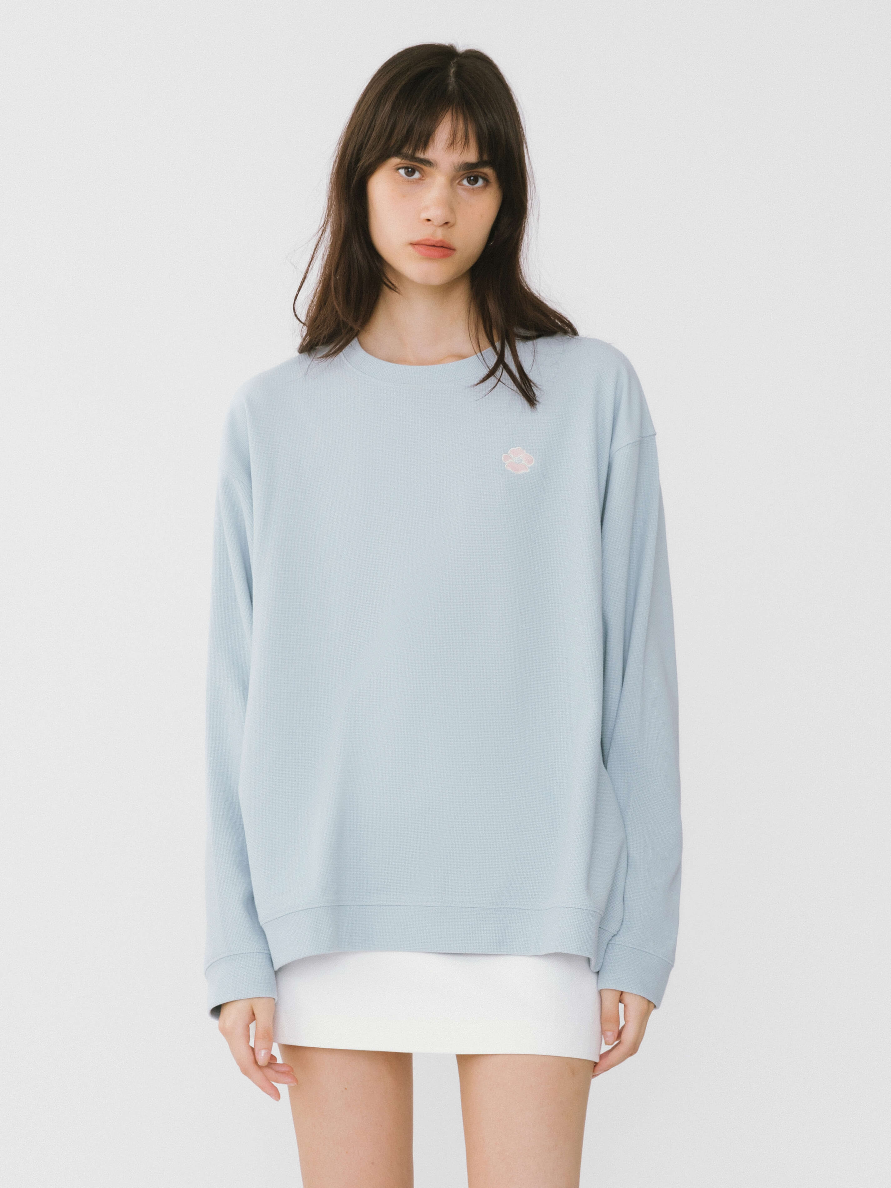 Oversized Long Sleeve T-Shirt and Matching Shorts-3