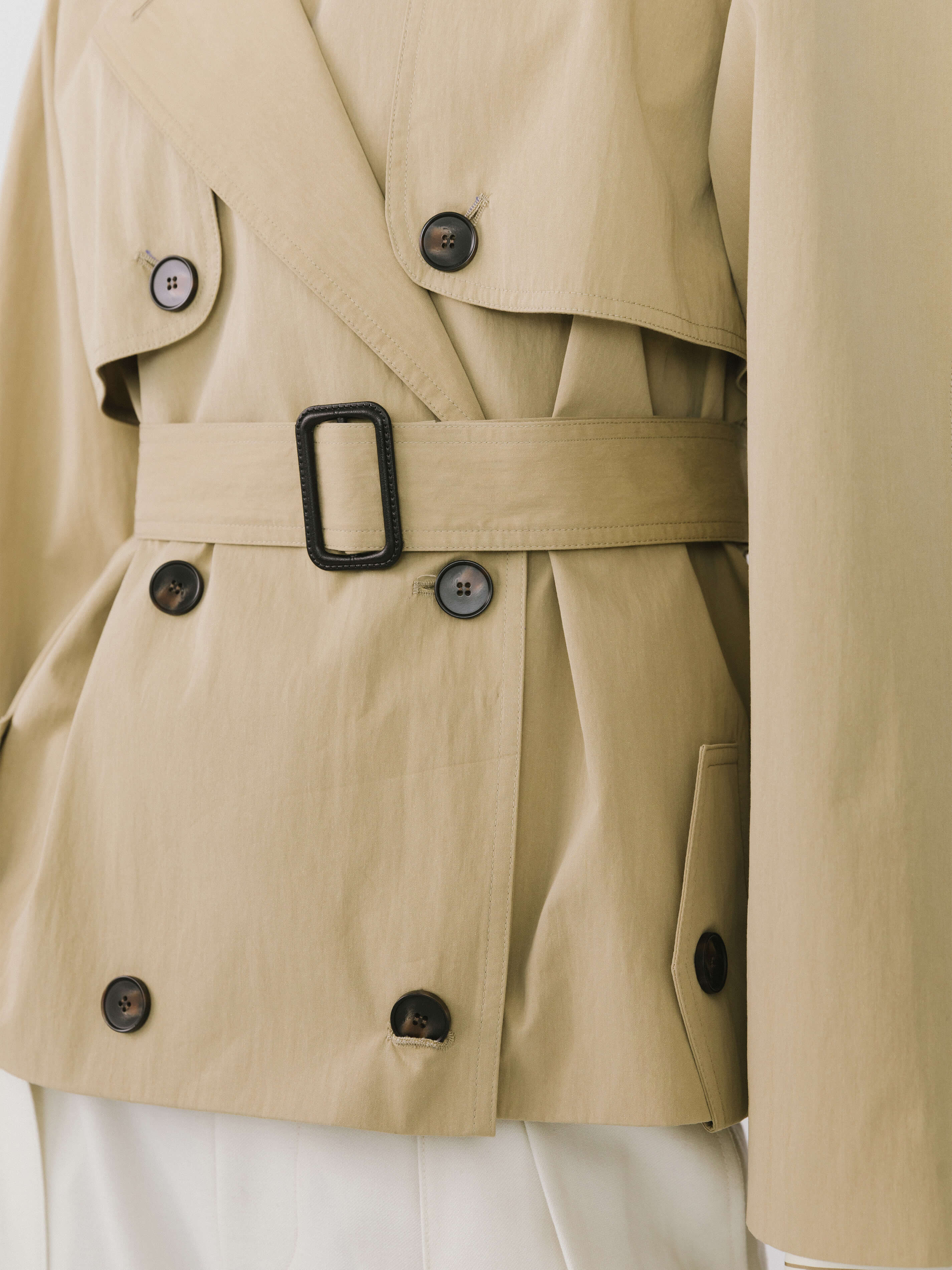 Short Hunting Trench Coat-6