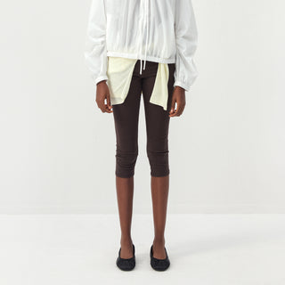 CUBIC Fold-Over Waist Capri Leggings