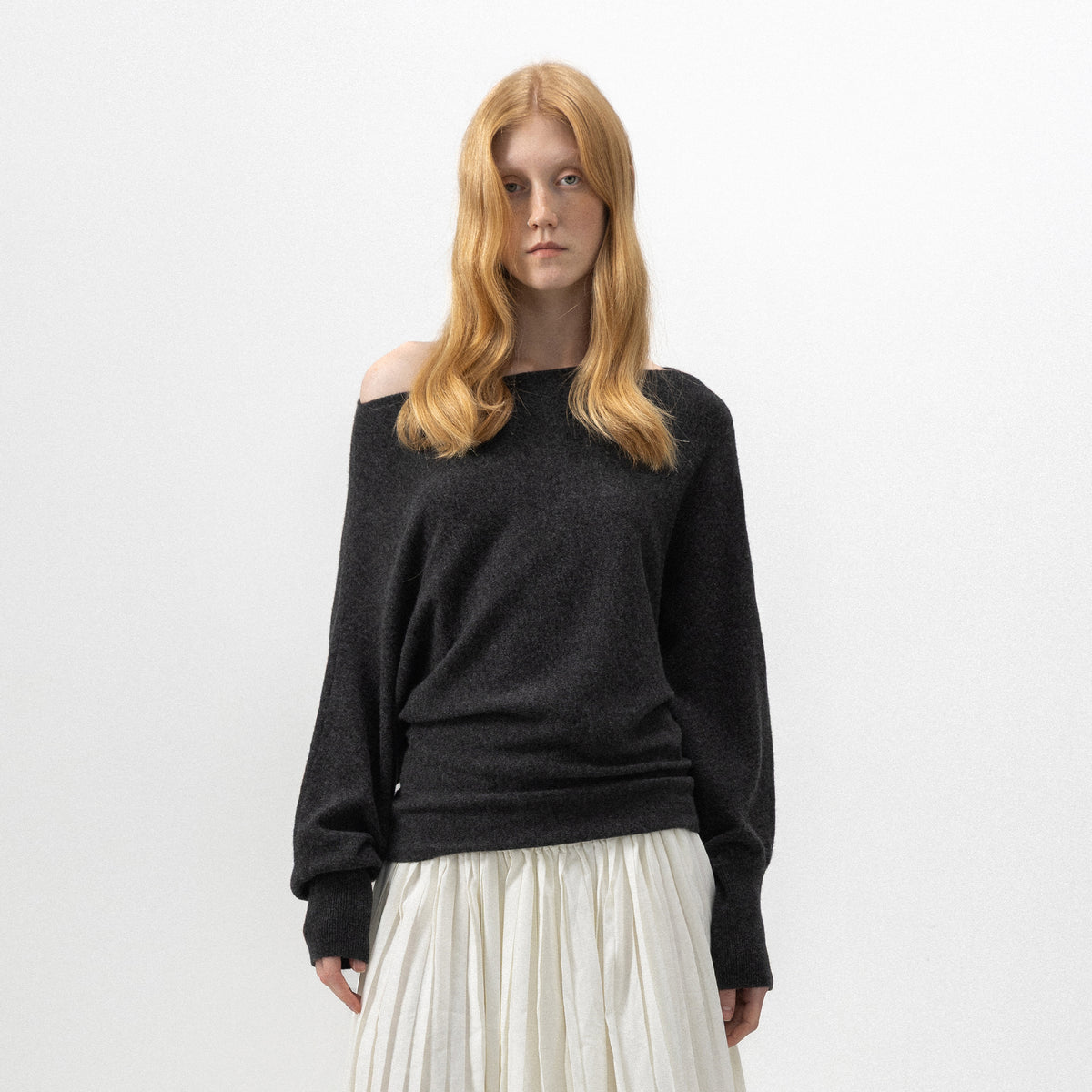 CUBIC Convertible Off-Shoulder Wool-Blend Sweater-3