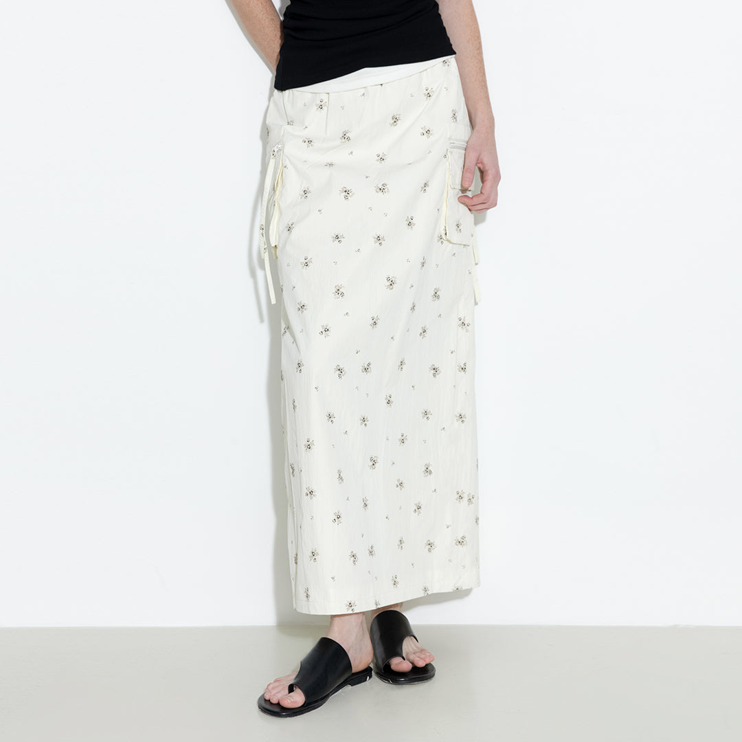 A-line Floral Skirt-3