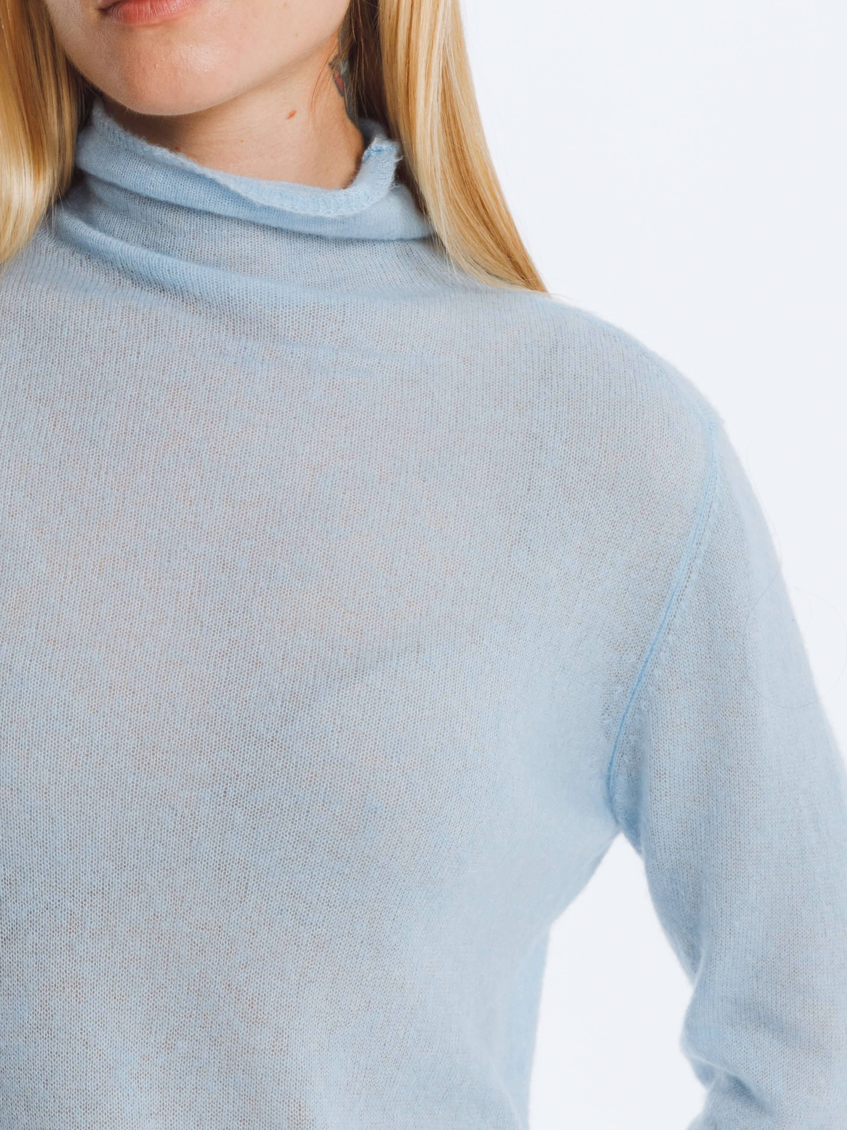 Thin Wool Long Sleeves Top-3