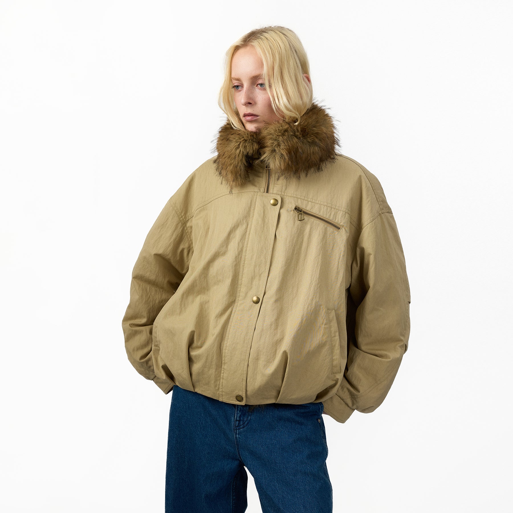 CUBIC Utility Oversized Parka Down Jacket-3