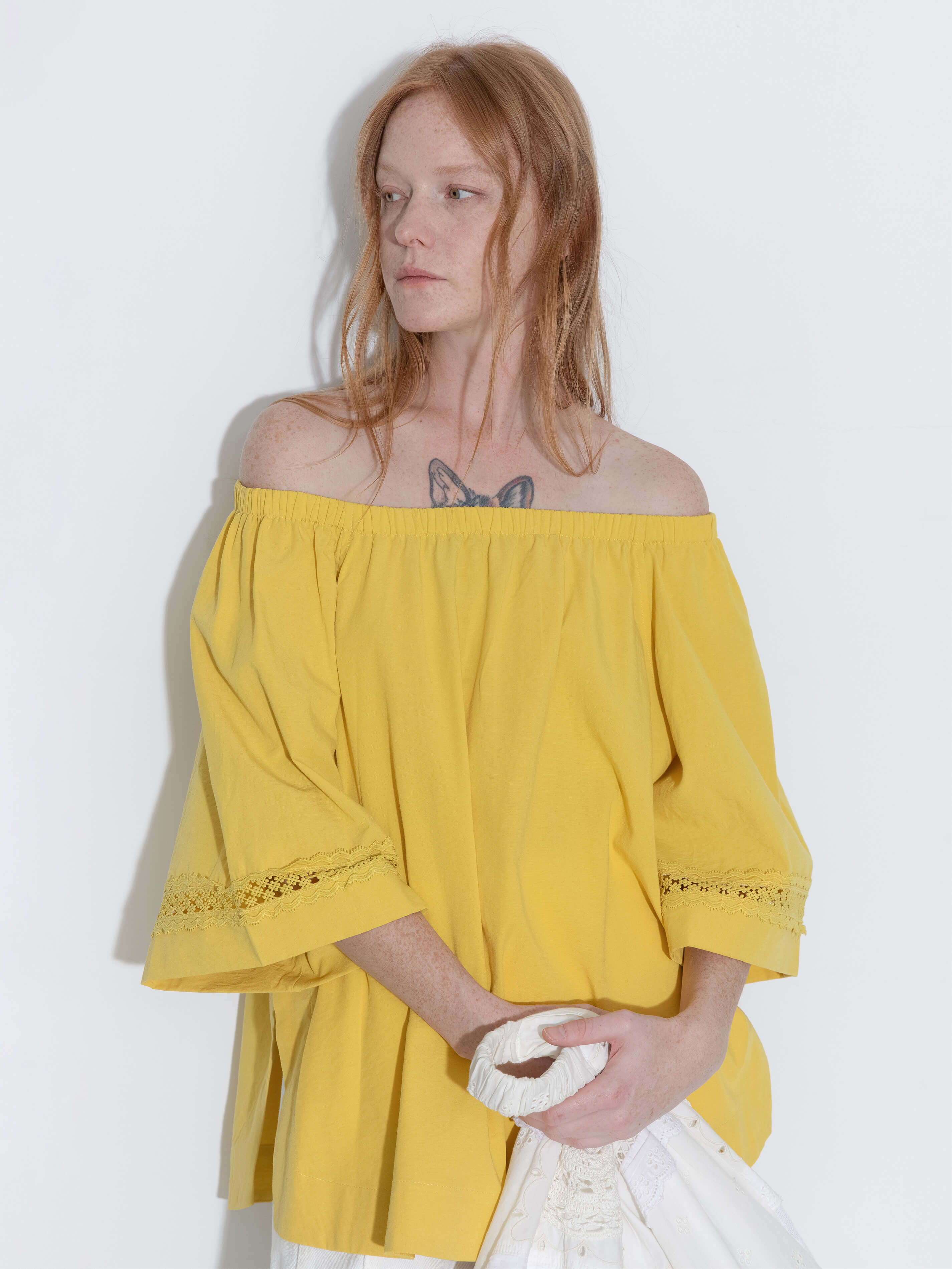 Off-Shoulder Short Sleeve Top-3
