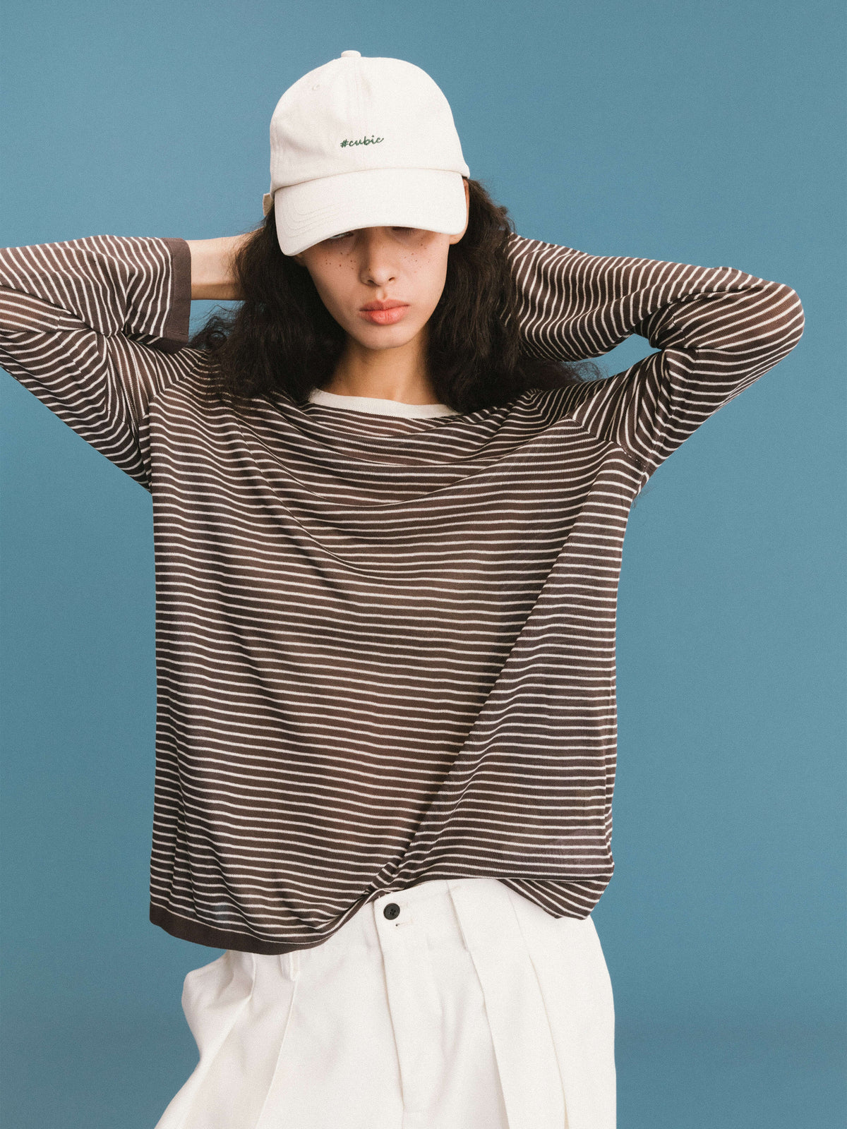 ONE BY CUBIC Thin Stripped Knitwear Jumper-4