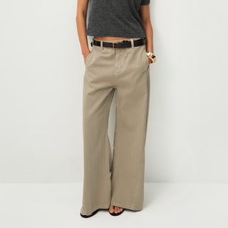 CUBIC Minimalist Wide-Leg Trousers