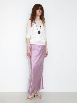 100% Heavyweight Acetate Bias Cut Skirt
