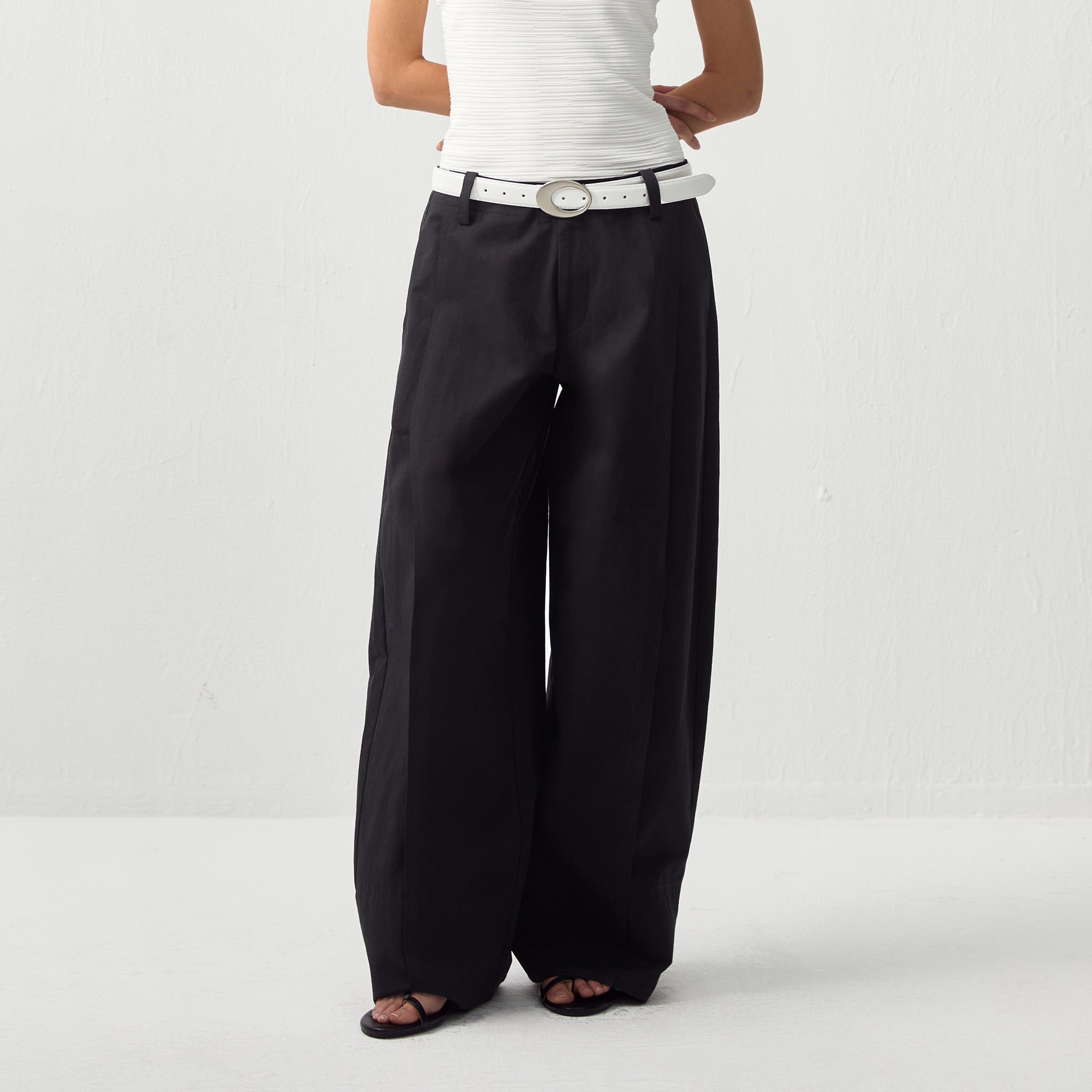CUBIC Casual Wide-Leg Trousers-3