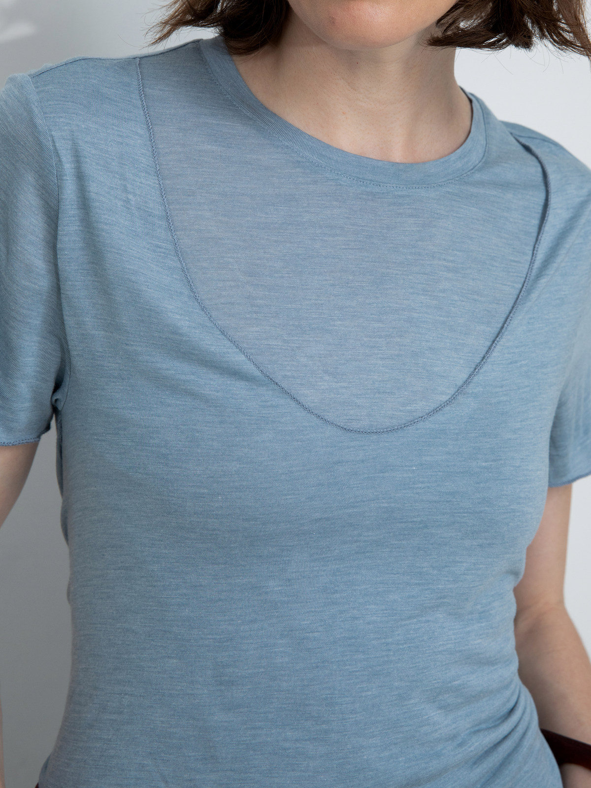 Convertible Layered Short-Sleeve T-Shirt-2
