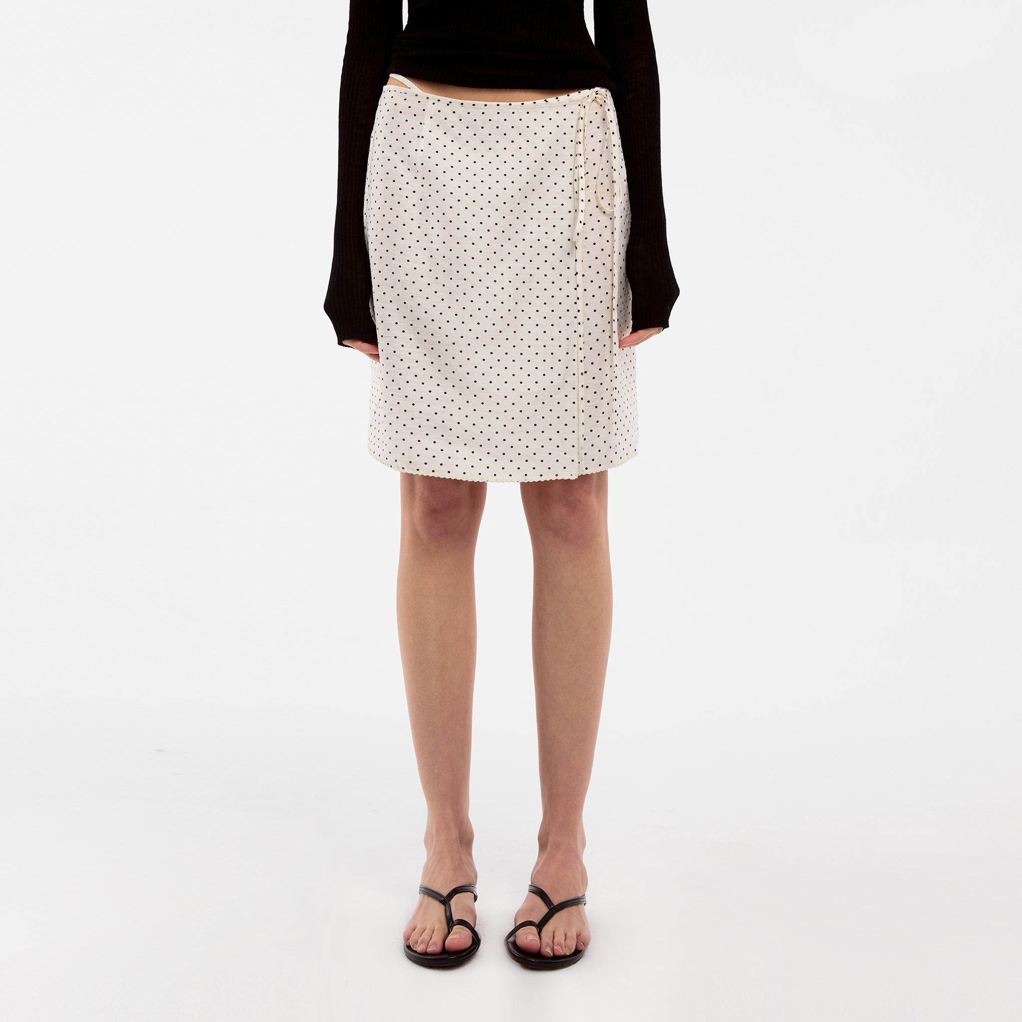 CUBIC Lyocell Polka Dot Skirt-3