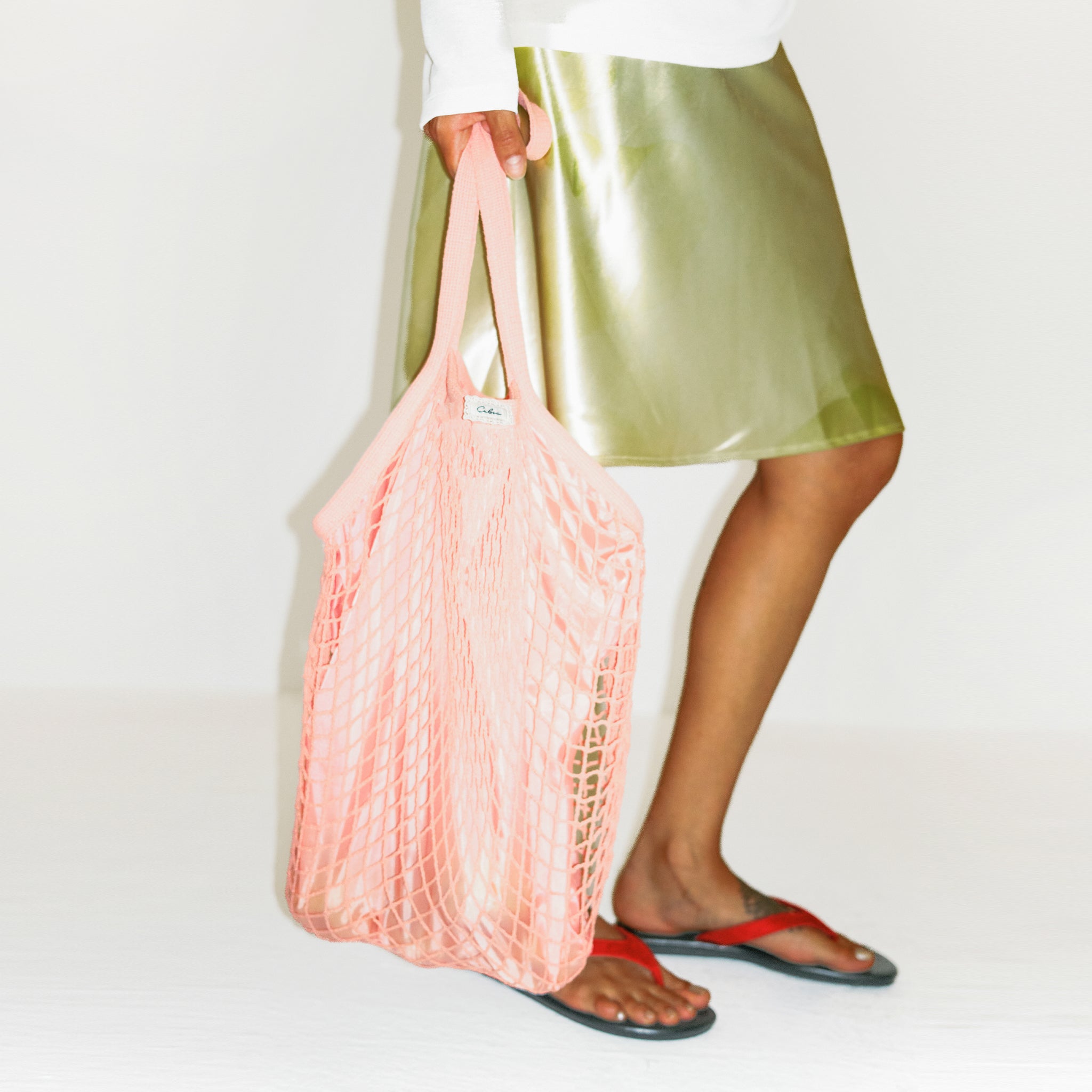 CUBIC 100% Cotton Mesh Tote Bag-3