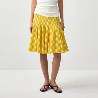 CUBIC Acetate Pleated Umbrella Skirt
