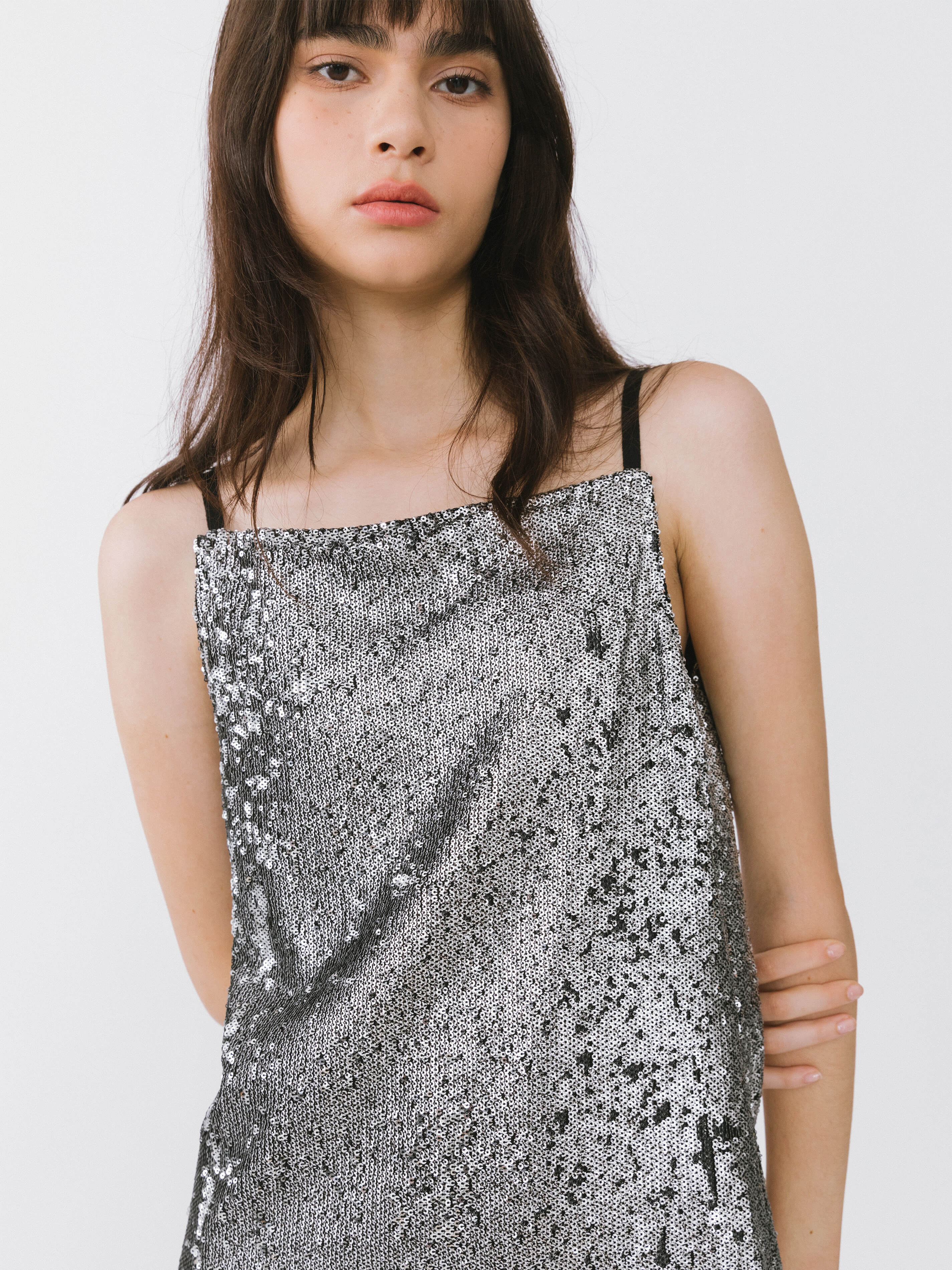 Silver Space Sling Dress-4