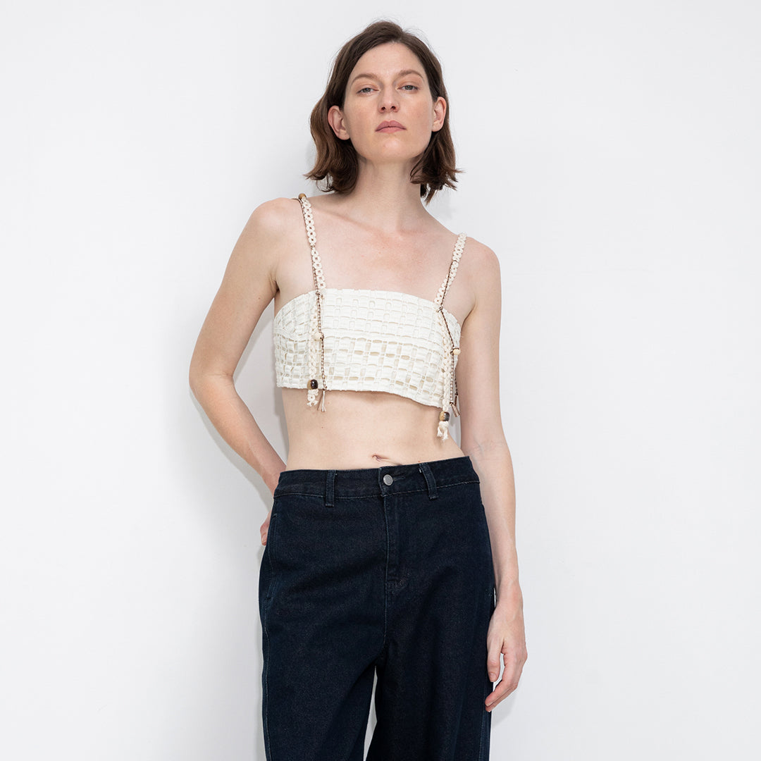 Cut-Out Cropped Bandeau Cami-3