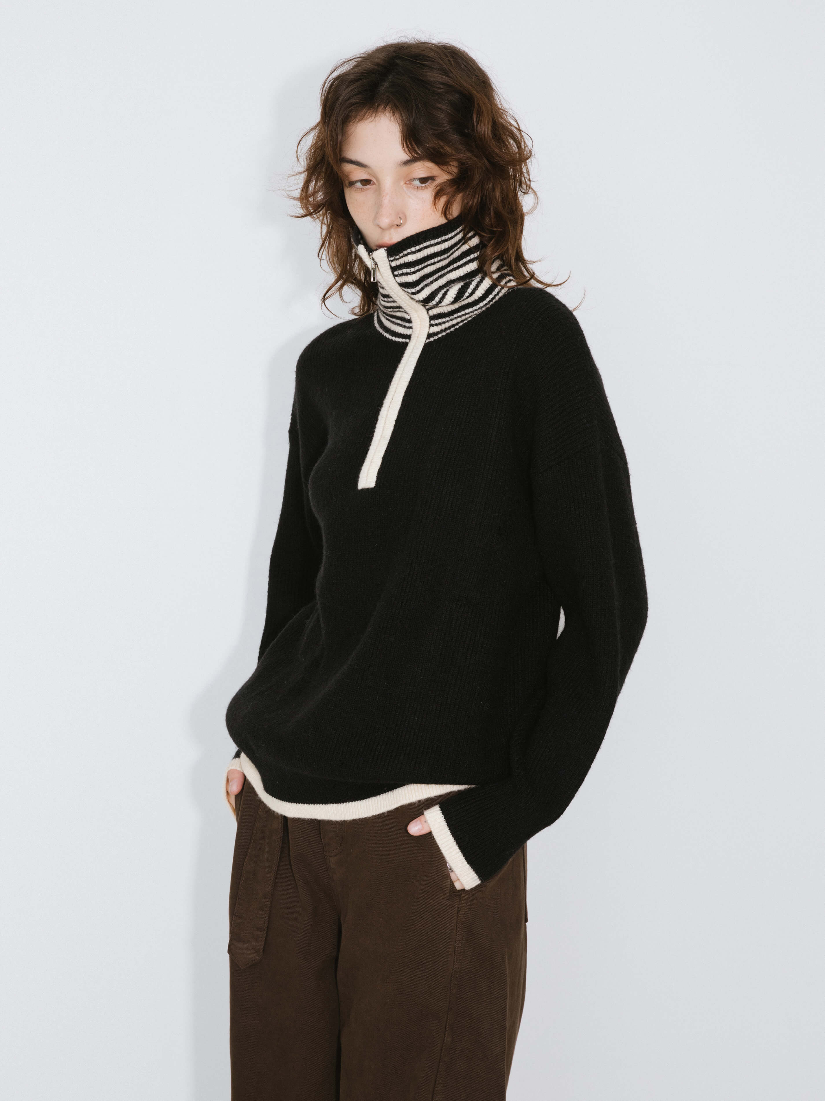 Half-Zip Sweater-3