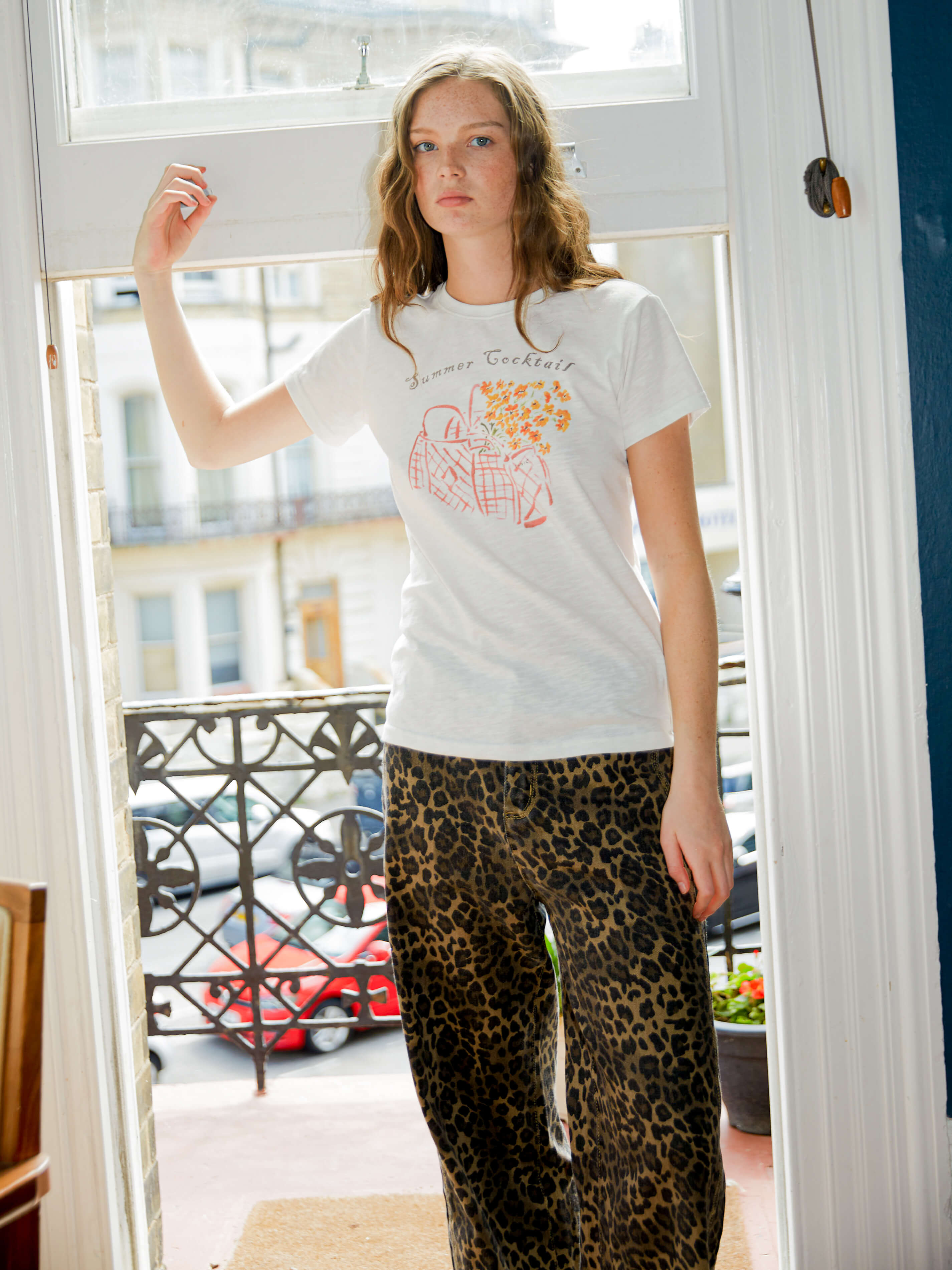 Printed Casual Short-Sleeve Top-3