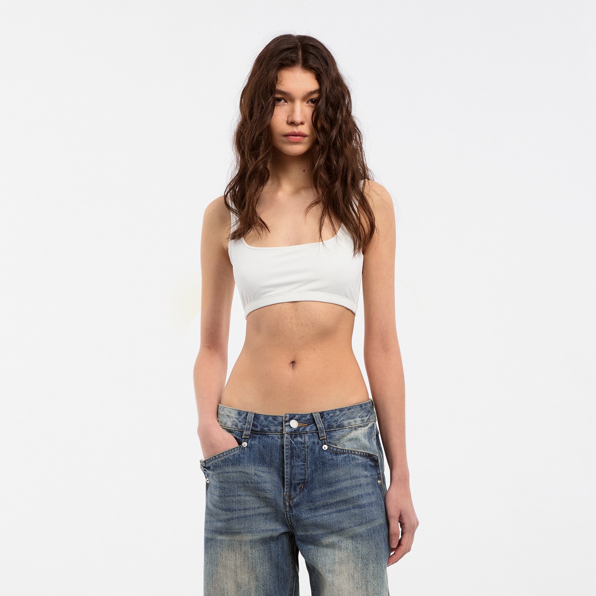 CUBIC U-neck Tank Top-3