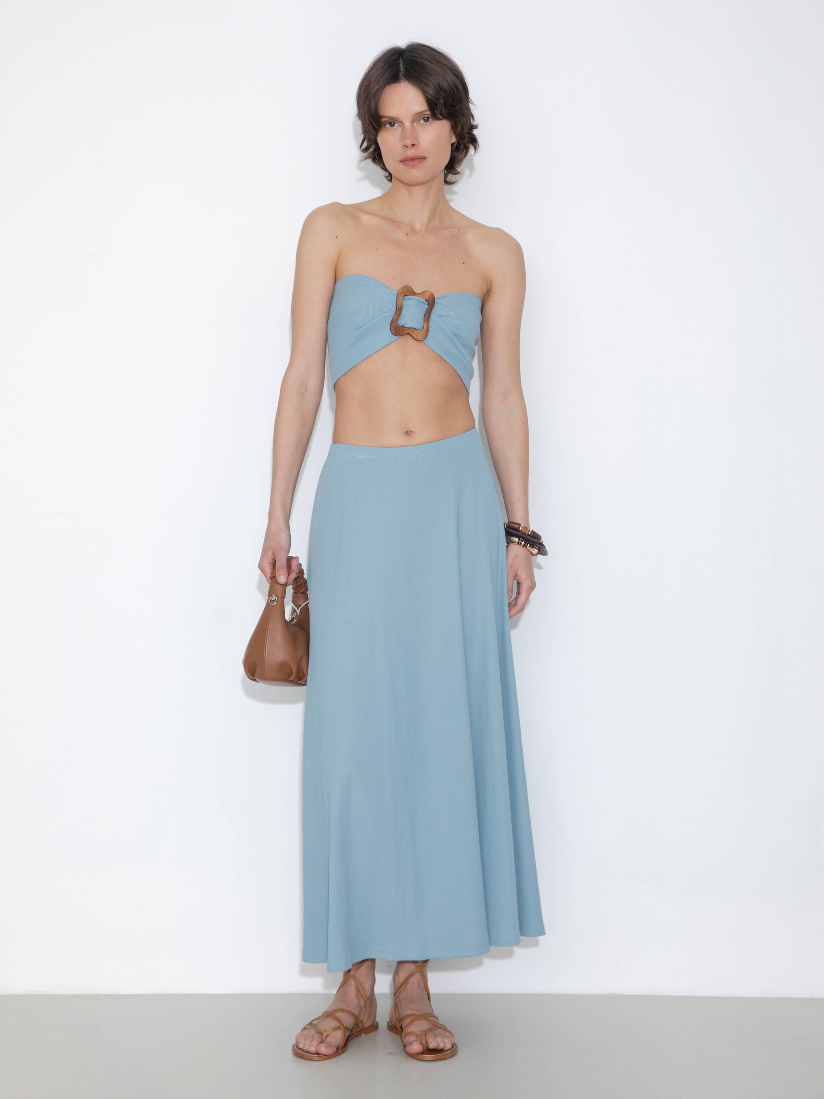 Convertible Strapless A-Line Dress & Skirt-8
