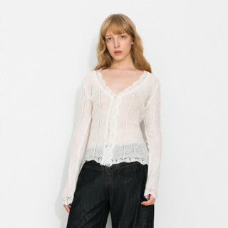 Vintage V-Neck Slim Fit Cardigan