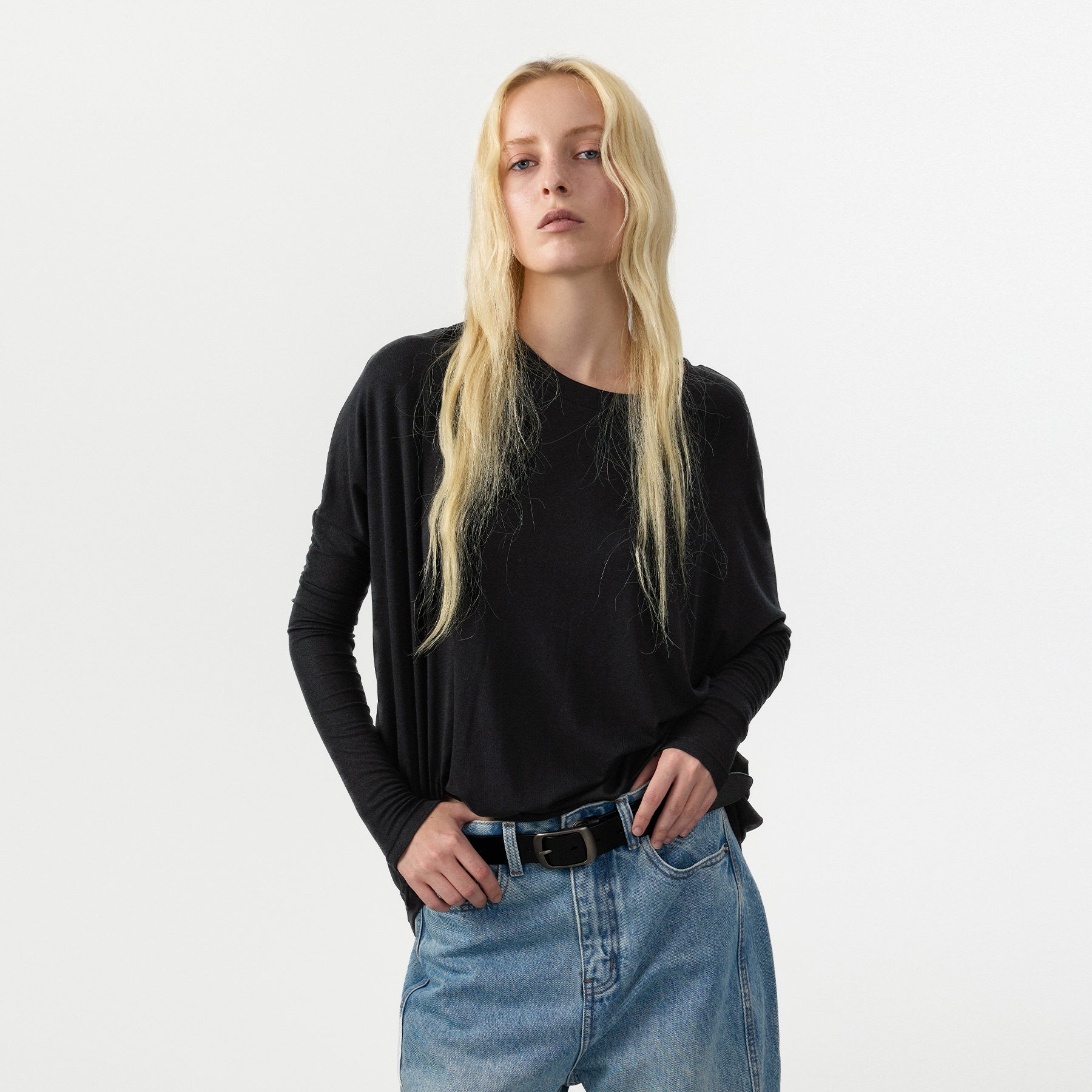 CUBIC Batwing Sleeve Long Sleeve Top-3