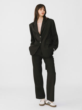 Checkered Peekaboo Tailored Trousers