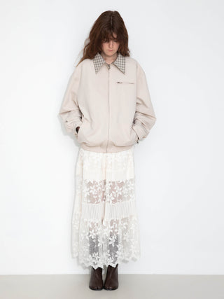 Reversible Jacket with Color-Block Collar