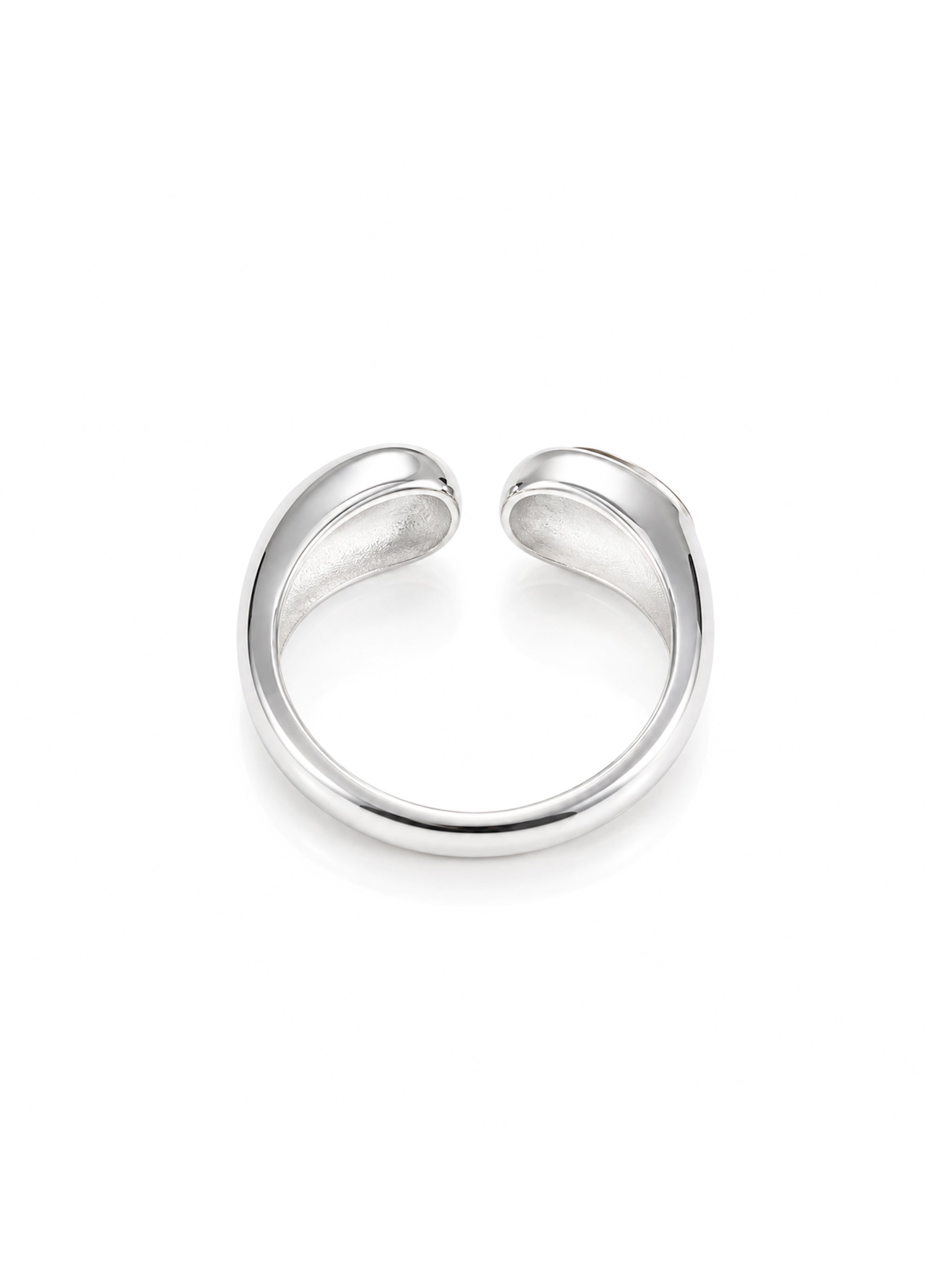 Droplet Mother of Pearl Open Ring-3