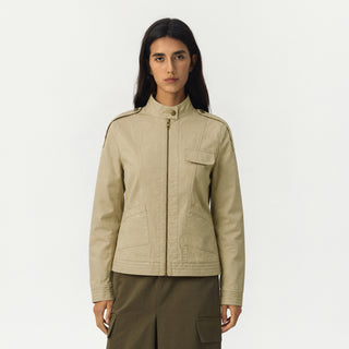 CUBIC Washed Cotton Moto Jacket