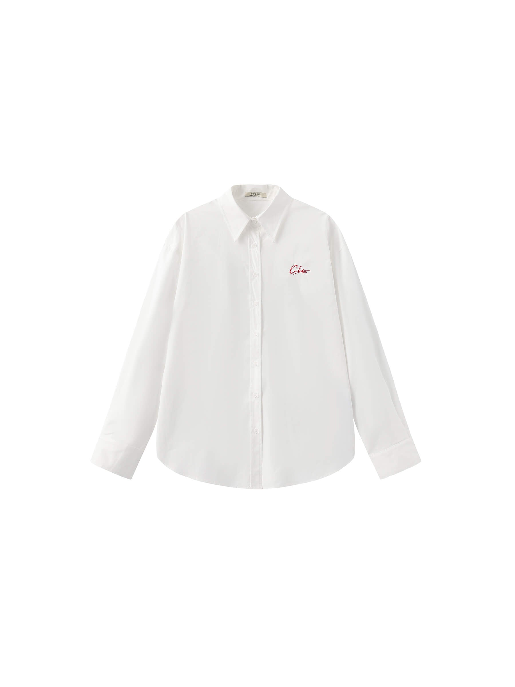 100% Cotton Embroidered Oversized Shirt-12