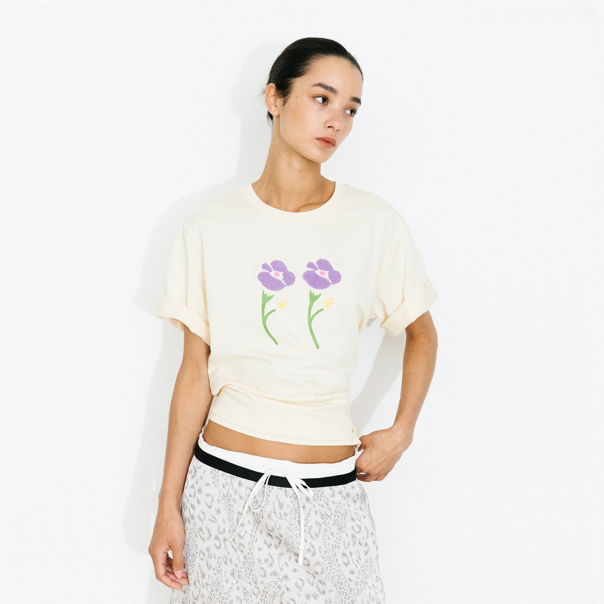 Oversized Flowers T-shirt-3