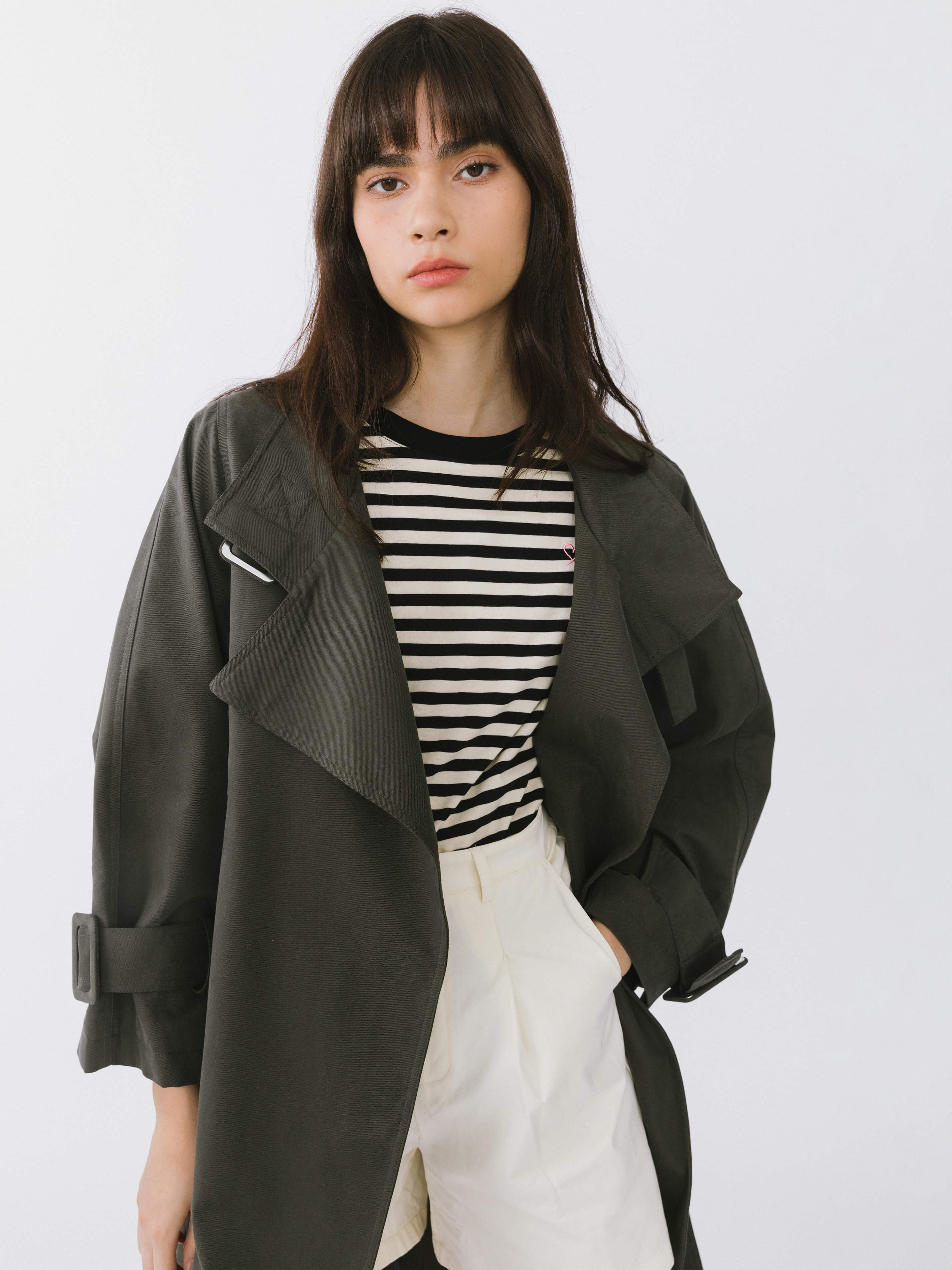 Overlay Mid-Length Trench Coat-3