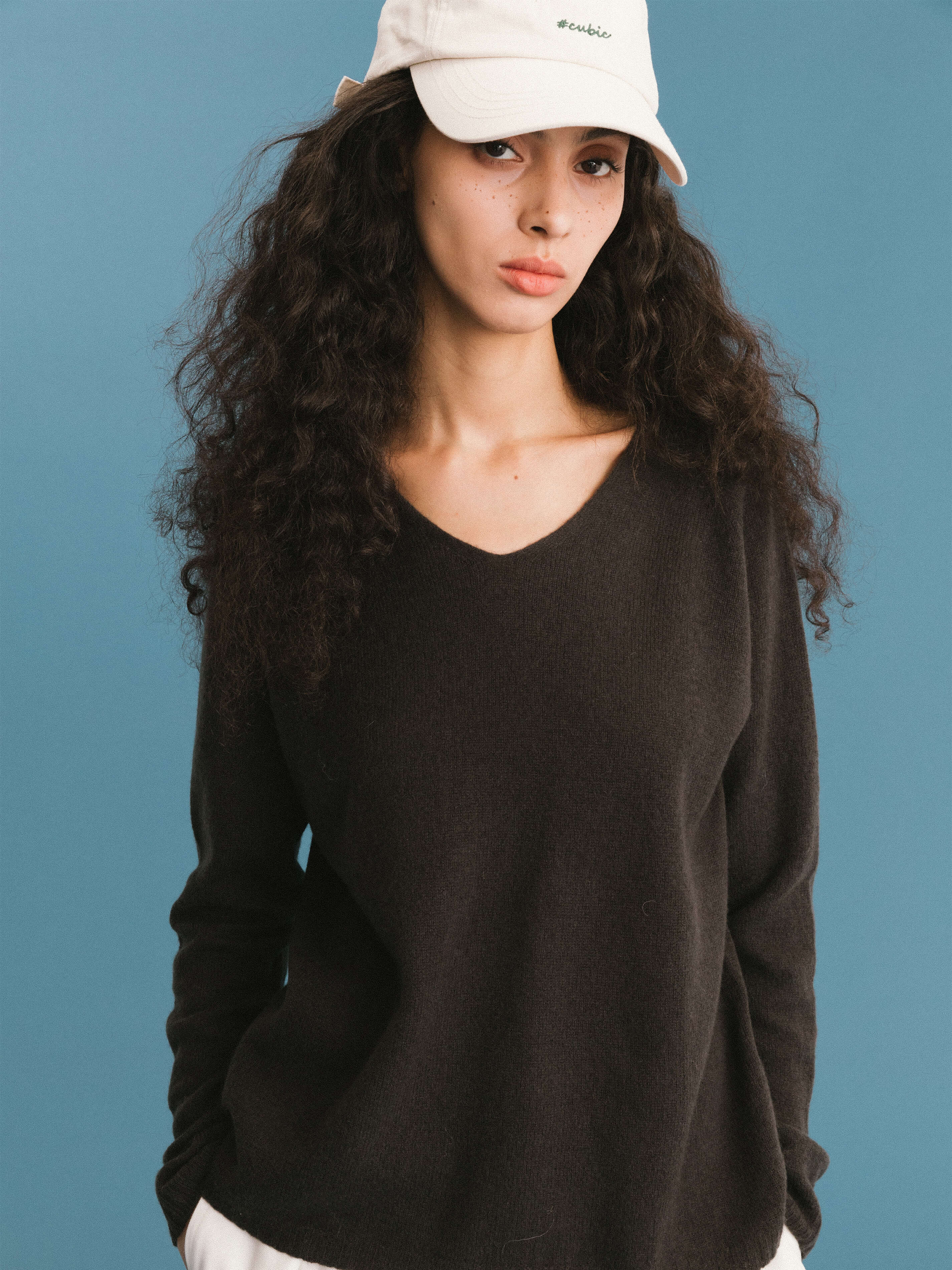 ONE BY CUBIC Boxy 100% Sheep Wool Knitwear Jumper-3